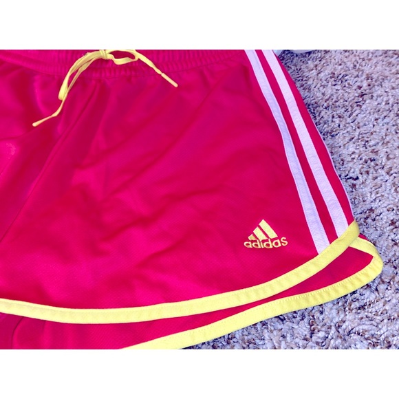 adidas Shorts New Adidas Neon Running Shorts M Poshmark